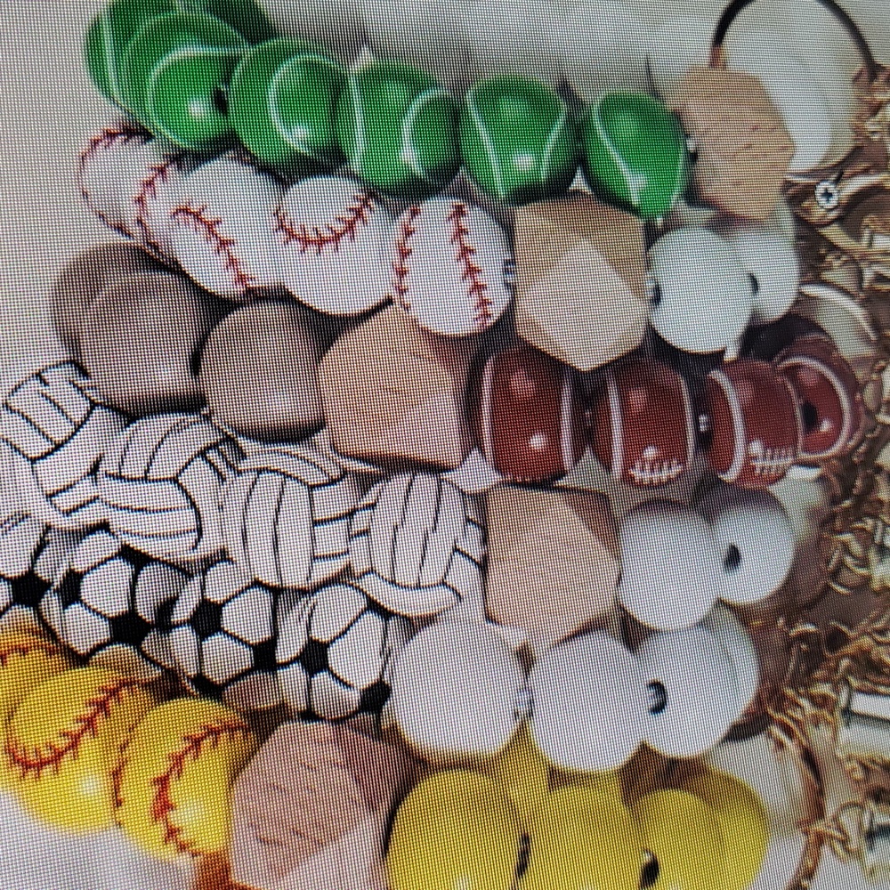 Colorful Beaded Keychain - Picture 2 of 3